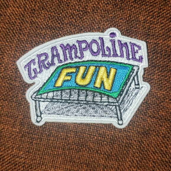 A lot of 5 Girl Scout patches - trampoline fun - Picture 2 of 2